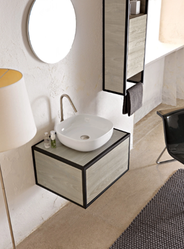 GLAM - Countertop round ceramic washbasin by Scarabeo Ceramiche - view 3